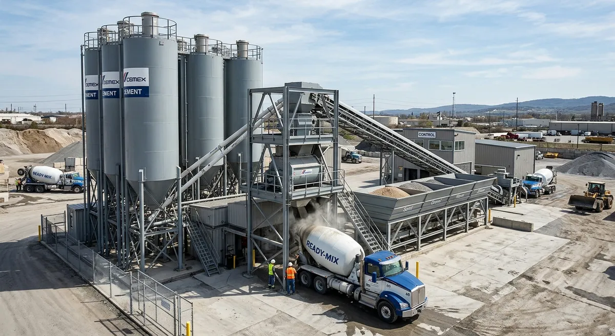 Partes de una planta de concreto y cómo funciona